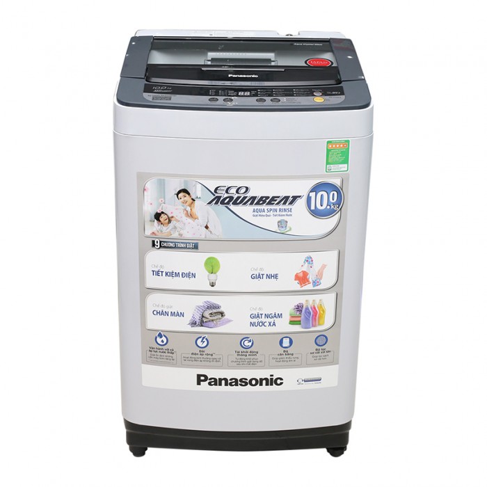 Máy giặt Panasonic NA-F100A1WRV, lồng đứng, 10 Kg